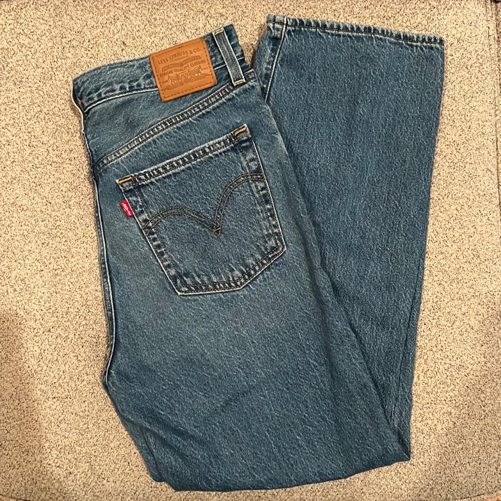 Levi’s Premium Ribcage Straight - Light Wash